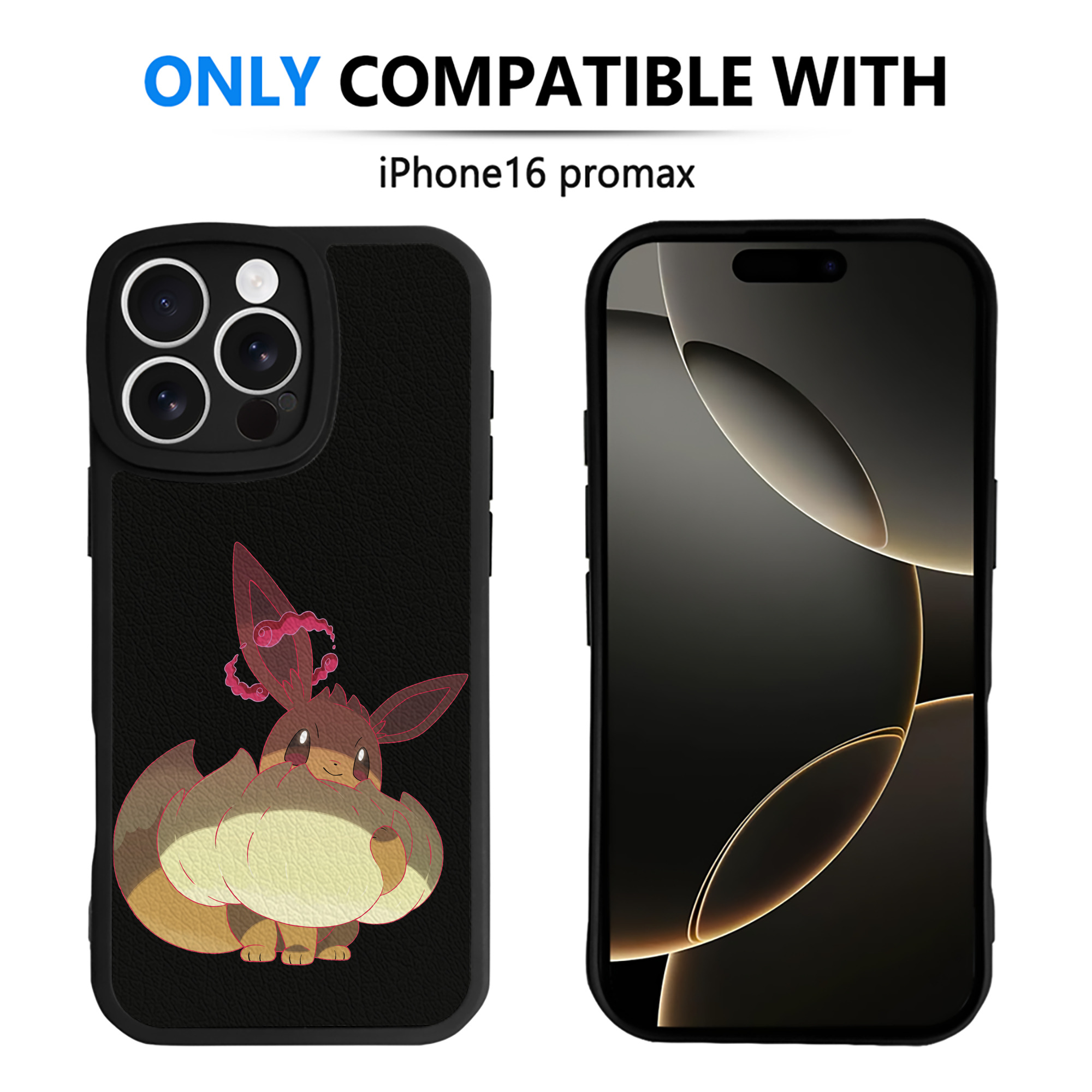 （画像用） ポケットモンスター Pokémon 【iPhone 16シリーズ対応】シリコンスマホケース（レザー調） 材質：シリコン